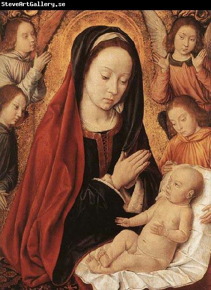 Master of Moulins Madonna and Child Adored by Angels